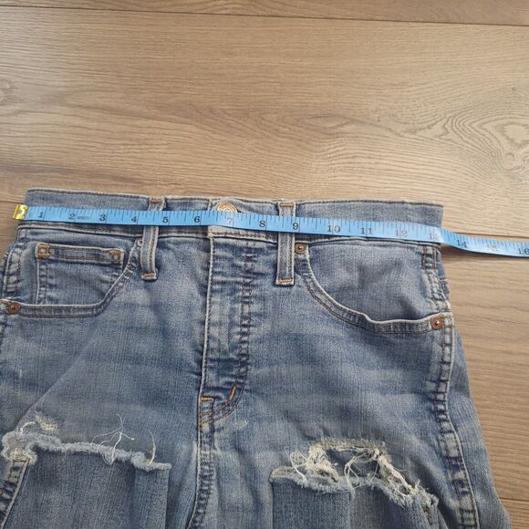 Madewell Jeans Women 25 Blue Skinny Distressed Normcore Bikercore Casual Grunge - Picture 5 of 9